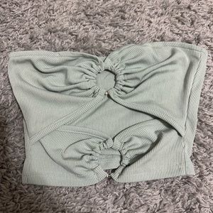 Mint green tube top